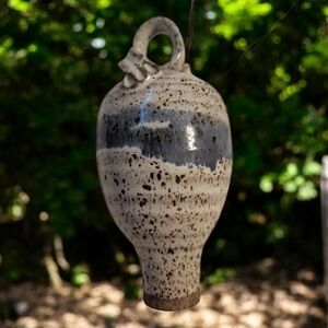 Pottery Handcrafted Hummingbird Feeder